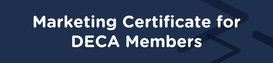 AMA Marketing Management Certificate for DECA Members